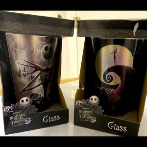 2 Nightmare Before Christmas collector glasses